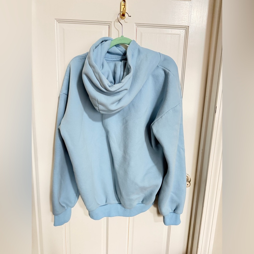 Comfrt Signature Astro Light Blue Cozy Hoodie & Jogger Set Size M - Picture 9 of 11